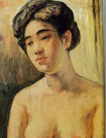 《裸女胸像》 卫天霖 1926年 45.5cm×33.3cm 中国美术馆藏