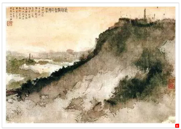 傅抱石代表作《龙盘虎踞》 