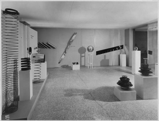  机械艺术展览现场，展期1934年3月5日至1934年4月29日