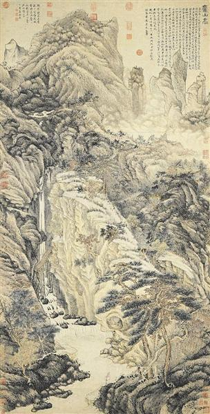 庐山高图 明代 沈周 
