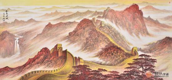 中华雄风 林德坤作品《金色长城》（作品来源：易从网）