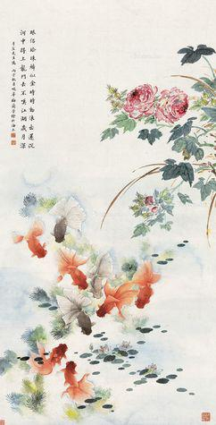 梅蘭芳 花卉圖 梅兰芳绘画的市场价值多少_手机新浪网