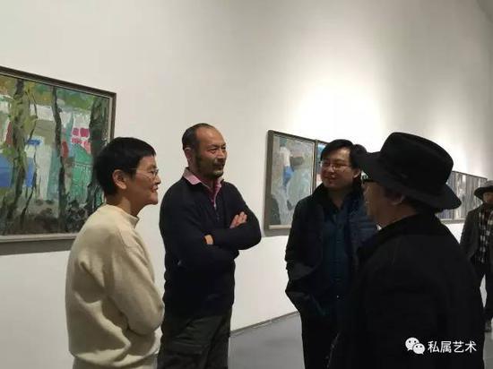 【胡杰、朱农、梁毅等在赛迪画展】