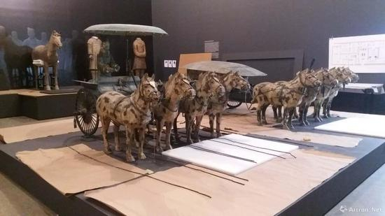 纽约大都会艺术博物馆“秦汉文明”展览现场
