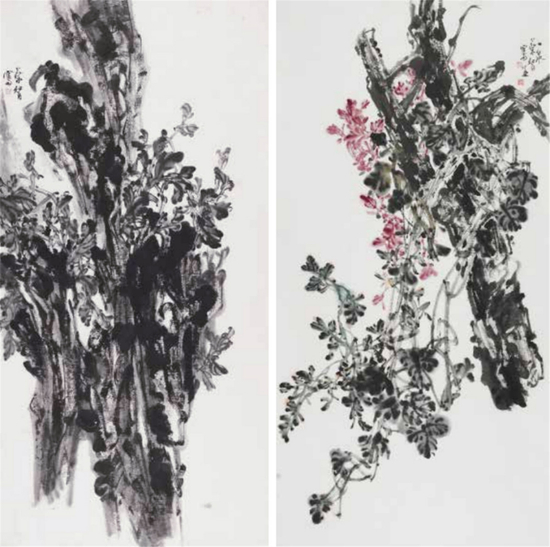 《云南写生》&nbsp;&nbsp;240cm×120cm×2&nbsp;&nbsp;2012年