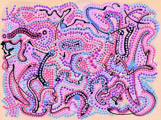 《租奶一》&nbsp;黄伟明&nbsp; 油画30cm×40cm