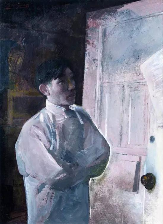 《沦陷区的民众之一》&nbsp;夏葆元 &nbsp;布面丙烯73cm×88cm