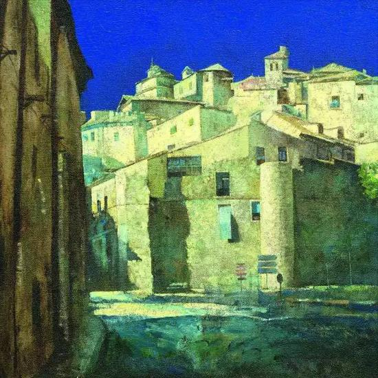 《欧洲写生图一》&nbsp;周加华&nbsp; 油画60cm×60cm