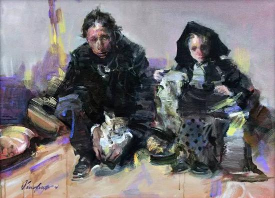 《人物》&nbsp;俞晓夫&nbsp;油画78cm×58cm