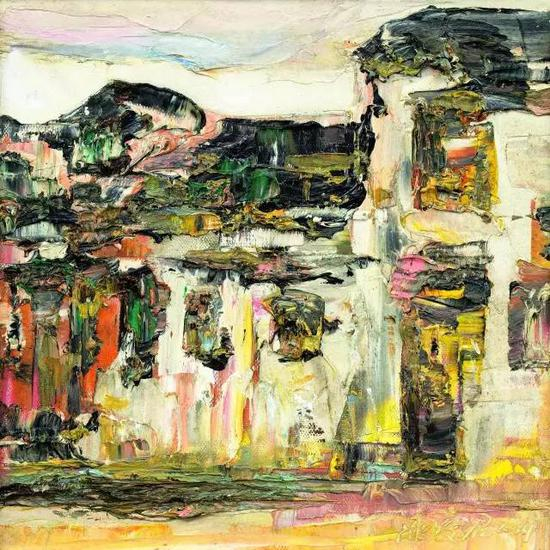 《静候世人传诵》&nbsp;陈燮君&nbsp;油画40cm×40cm