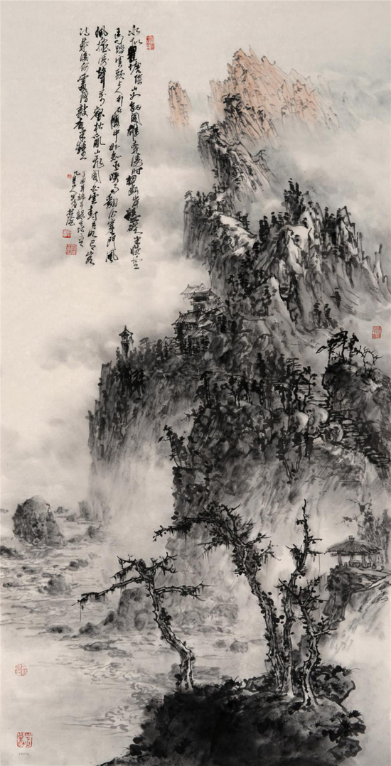 《水似瞿塘险》&nbsp;138x70cm&nbsp;