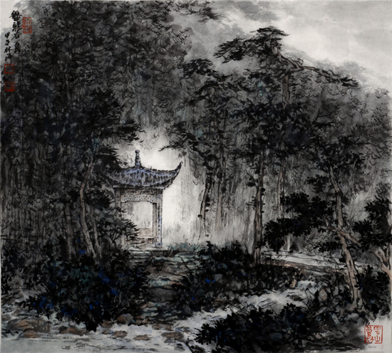《盘龙谷一角》&nbsp;60x60cm