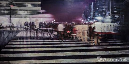 　　2017王磊 《谁》200×400cm 布面油画 2017年 指导老师：梁宏理 &nbsp;王徽 &nbsp;何军