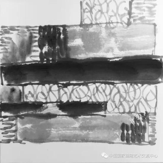 《 课徒稿之抽象3&nbsp;》&nbsp;&nbsp;42cm×42cm &nbsp;2017年