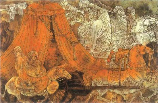 《 波斯迎亲 》 160cm×185cm 1994年