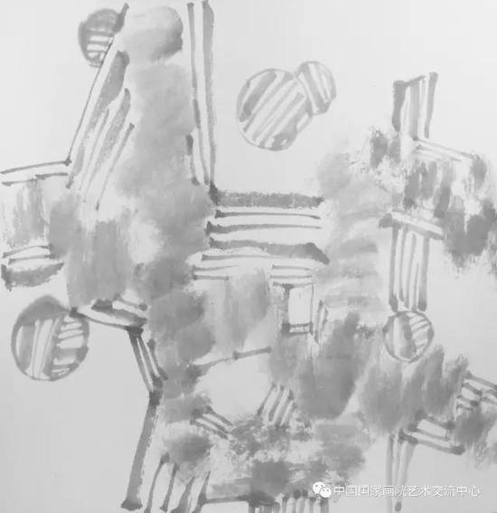 《 课徒稿之抽象8&nbsp;》&nbsp;&nbsp;42cm×42cm &nbsp;2017年