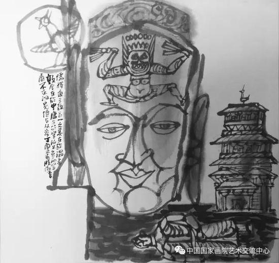 《 课徒稿之具象3&nbsp;》&nbsp;&nbsp;42cm×42cm &nbsp;2017年