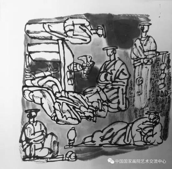 《 课徒稿之具象6&nbsp;》&nbsp;&nbsp;42cm×42cm &nbsp;2017年