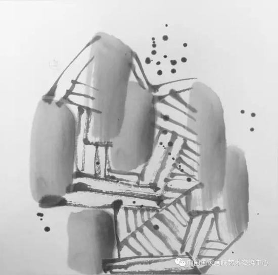 《 课徒稿之抽象5&nbsp;》&nbsp;&nbsp;42cm×42cm &nbsp;2017年