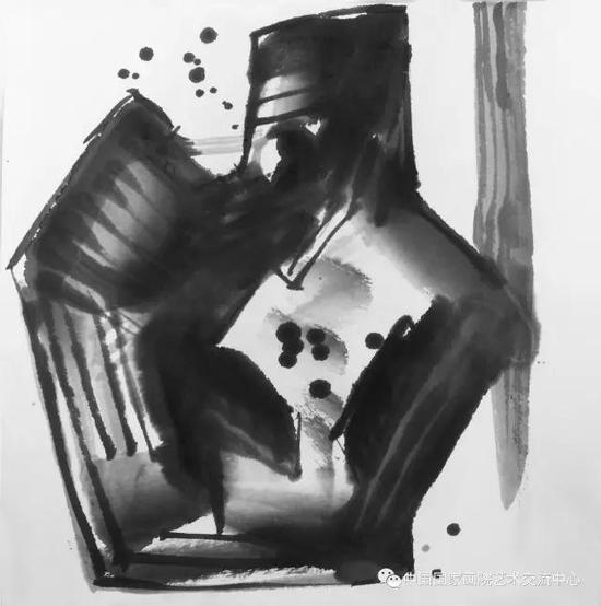 《 课徒稿之抽象7&nbsp;》&nbsp;&nbsp;42cm×42cm &nbsp;2017年