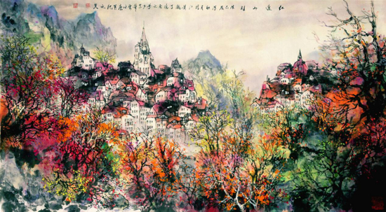 《红透山村》2014-06-21。北京保利国际拍卖有限公司207万元