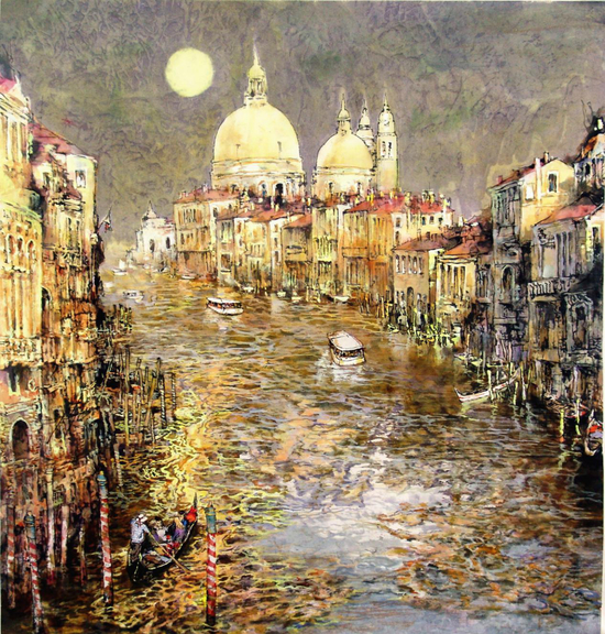 《金波威尼斯》74.5×70cm