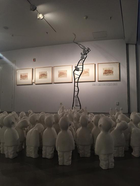 作品名称：天梯 · 梦魇 作 者：曾华特 指导教师：尹悟铭