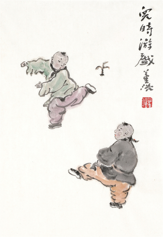 《我踢一脚》&nbsp;45cm×68cm
