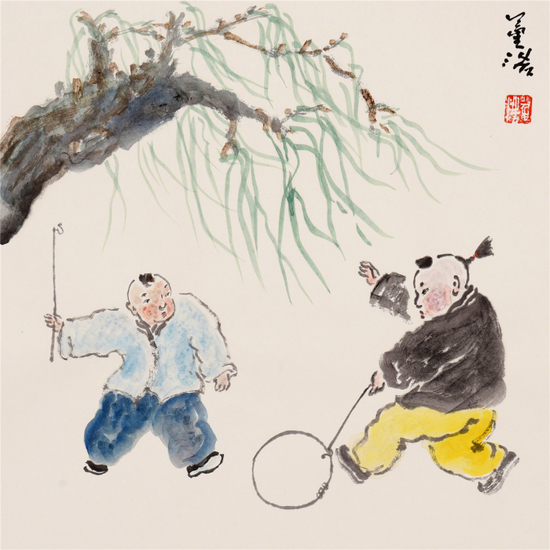 《你让开》&nbsp;50cm×50cm