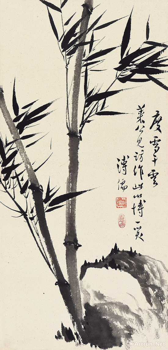 驰翰&nbsp;&nbsp;2017春拍 溥儒度雪千层图 水墨纸本立轴