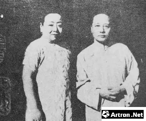 （溥心畲与原配夫人罗清媛）