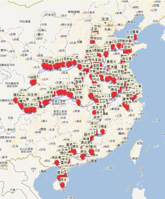 苏东坡的人生地图