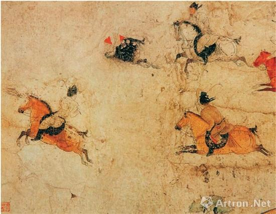 唐 马球图（章怀太子李贤墓） 局部 229×688cm 壁画