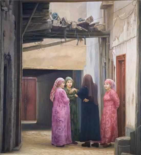 幽幽古巷丨110cm×120cm