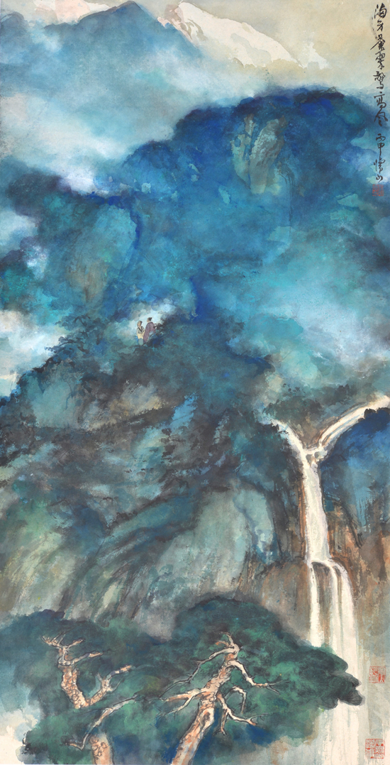 《满山苍翠》&nbsp;137x69cm