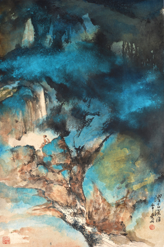 《耀足苍浪》 &nbsp;69x45cm