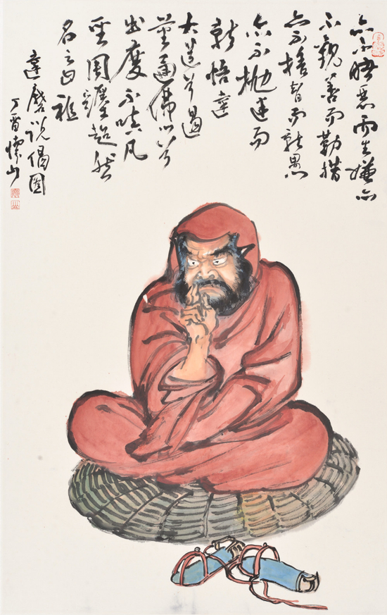《达摩说倡图》 68x45cm&nbsp;&nbsp;2017年