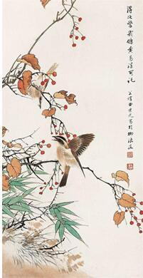 [田世光花鸟画作品]