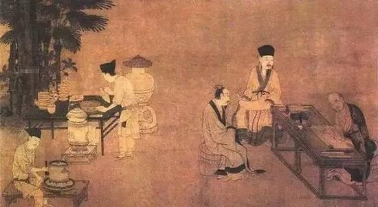 南宋 刘松年《撵茶图》