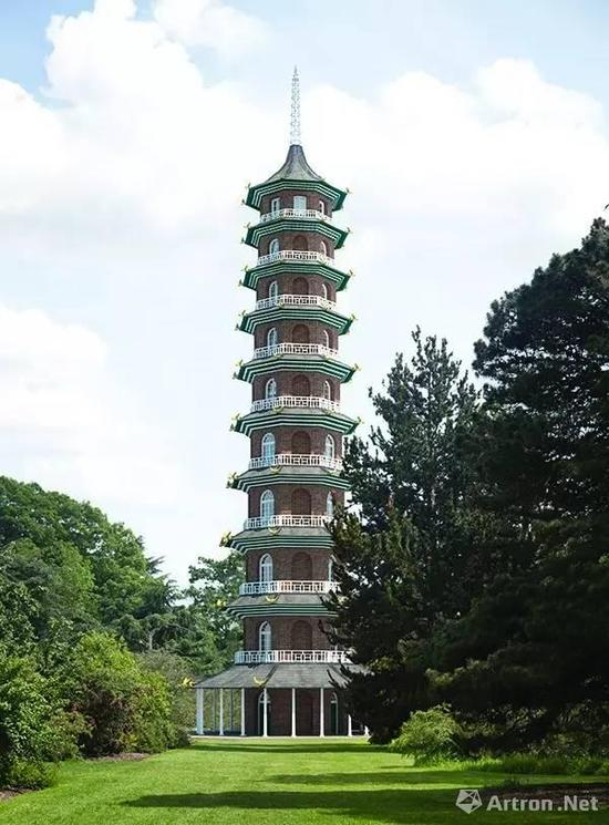 邱园宝塔色彩复原工程效果图，来源：Austiin-Smith：Lord 公司官网