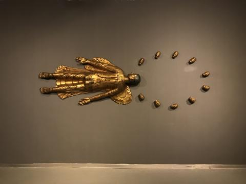 刘戎路《the evening star is the moring star》局部作品3 尺寸可调 综合材质、铸铜 2016