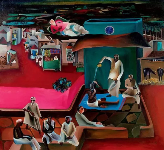 《家里的死亡》（Death in the Family）1978年，布面油画