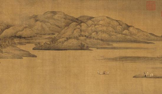 董源《潇湘图》（局部）