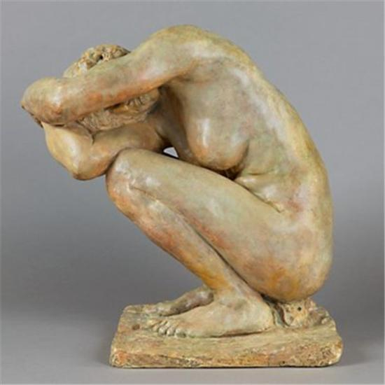 蹲下的妇女、1884-1885卡米耶克洛岱尔