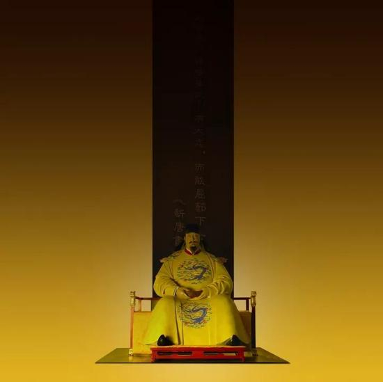 2009 《唐太宗》脱胎漆雕211x178x183cm