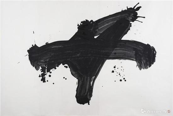 《舟》122.5X181CM 墨、和纸