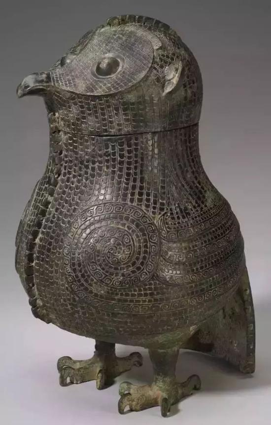 美国明尼阿波利斯美术馆藏商青铜鸱鸮尊