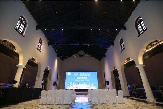 2017世界城市日艺术装置揭幕仪式现场