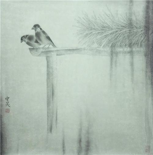 《仲中晓小品》68×68cm