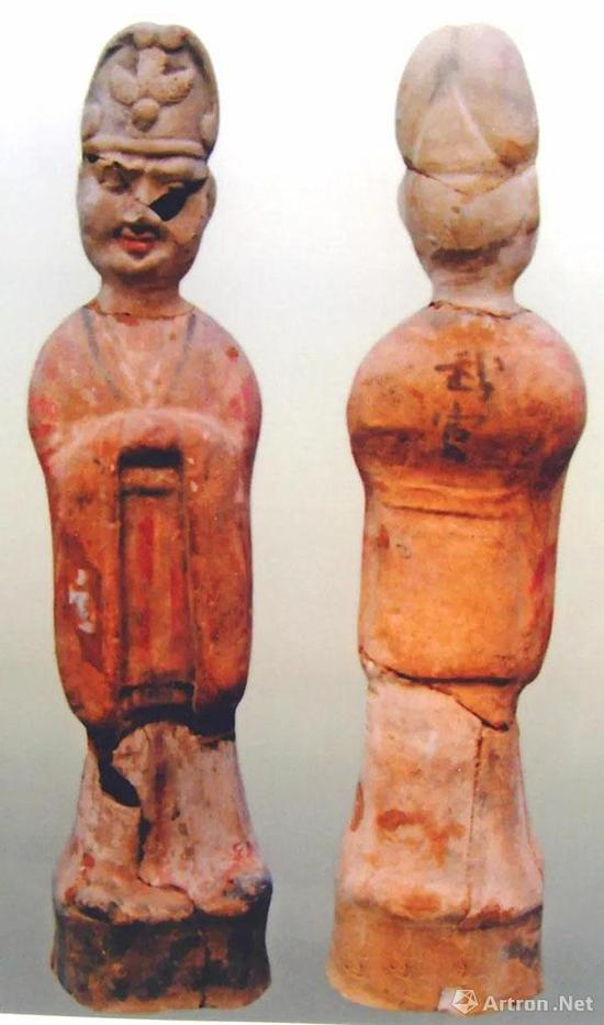 唐“武官”男俑 1986年巩义南河渡采集